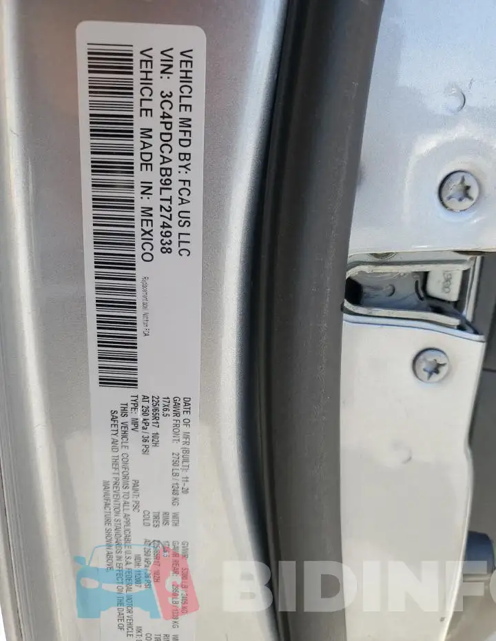 3C4PDCAB9LT274938 Photo# 14