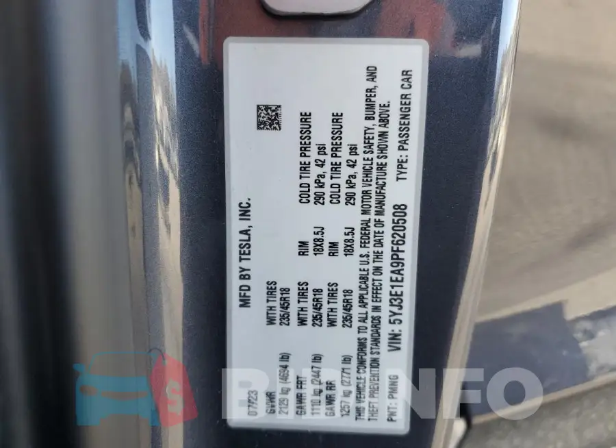 5YJ3E1EA9PF620508 Photo# 12