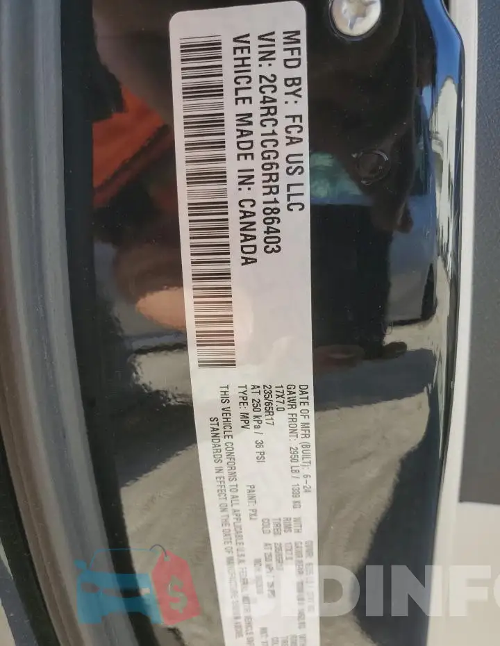2C4RC1CG6RR186403 Photo# 13