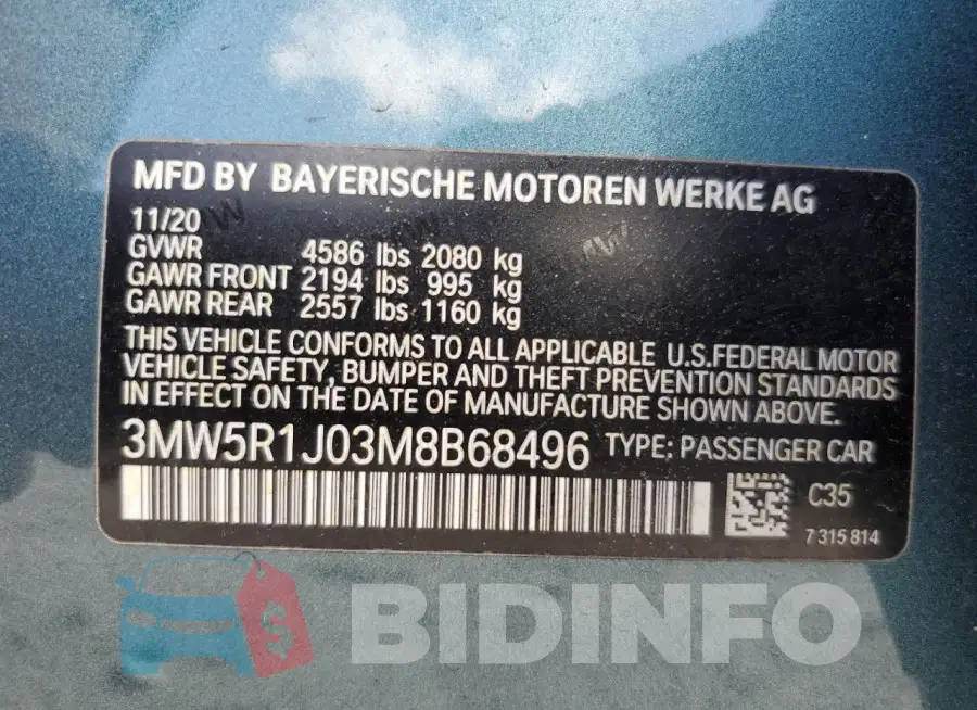 3MW5R1J03M8B68496 Photo# 13