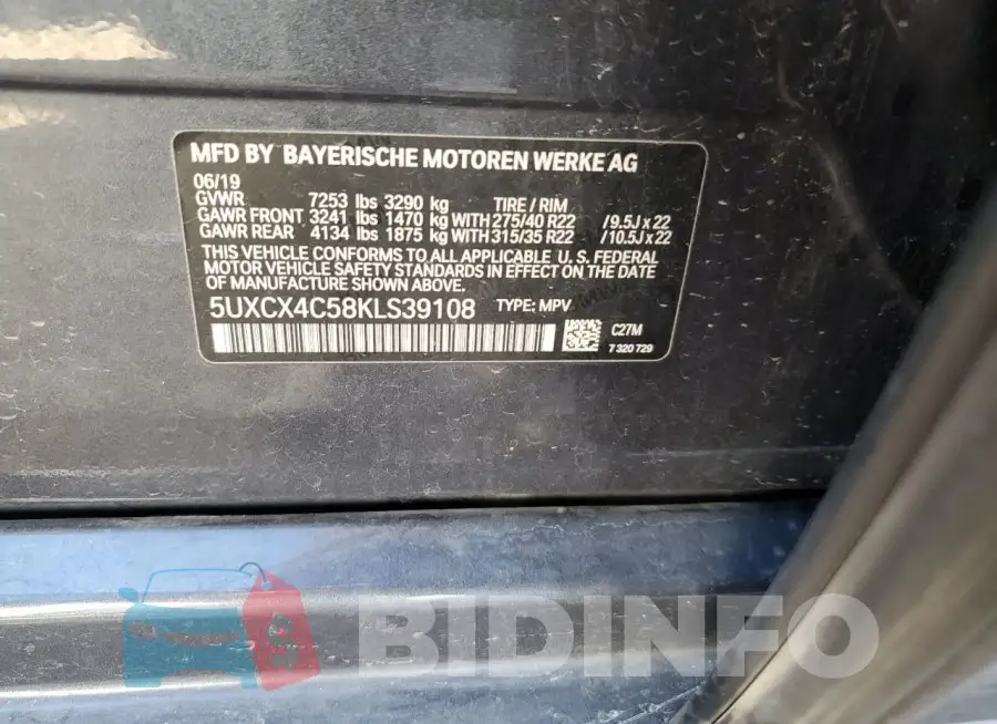 5UXCX4C58KLS39108 Photo# 13