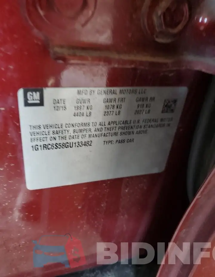 1G1RC6S58GU133482 Photo# 12