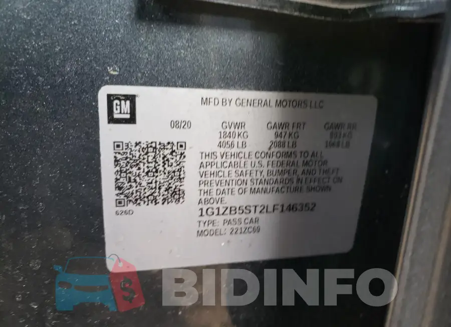 1G1ZB5ST2LF146352 Photo# 12