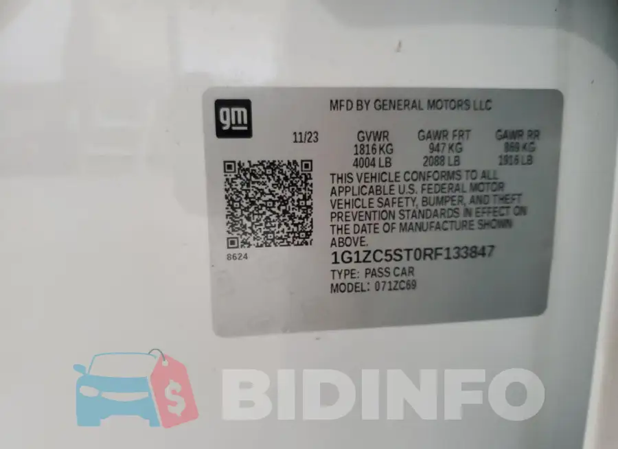 1G1ZC5ST0RF133847 Photo# 12