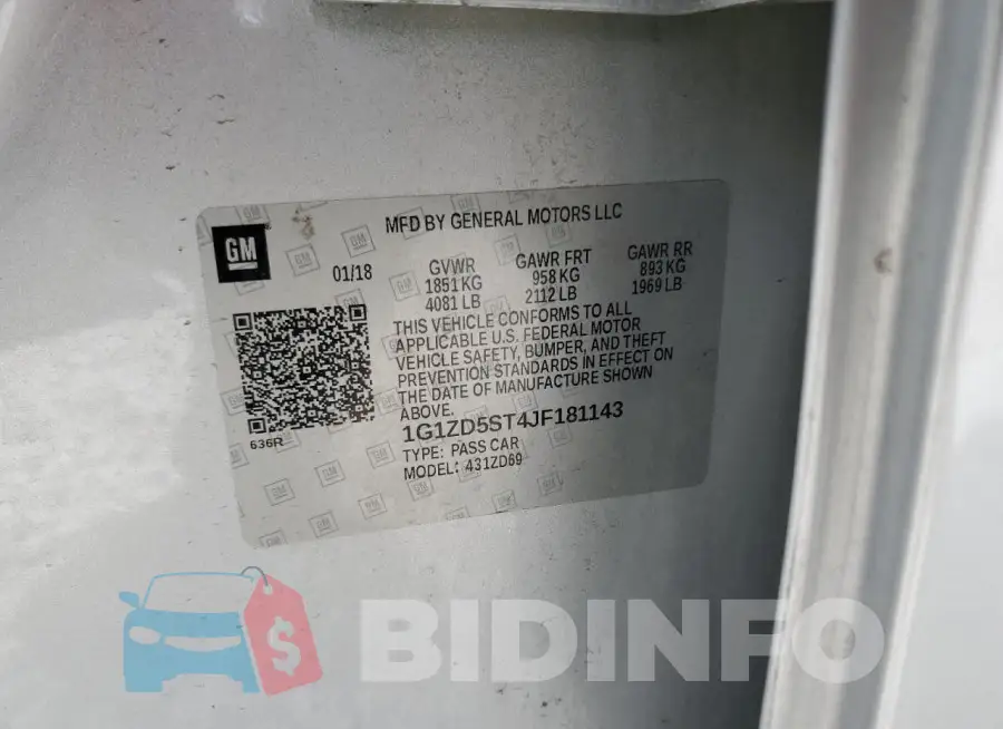 1G1ZD5ST4JF181143 Photo# 12