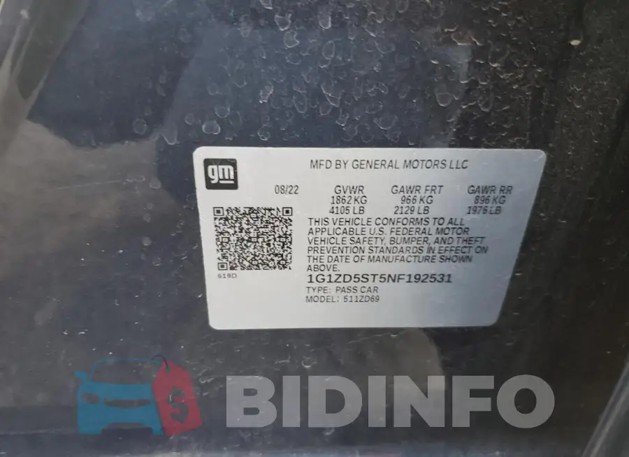 1G1ZD5ST5NF192531 Photo# 12