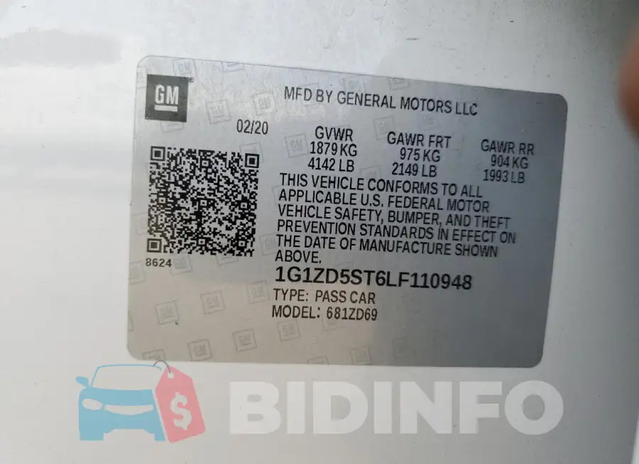 1G1ZD5ST6LF110948 Photo# 12