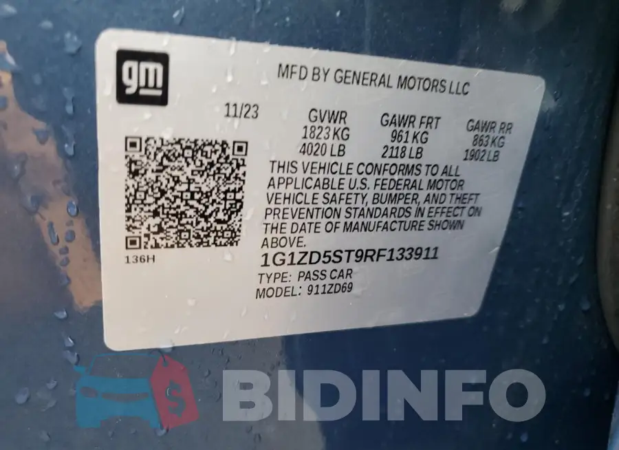 1G1ZD5ST9RF133911 Photo# 12