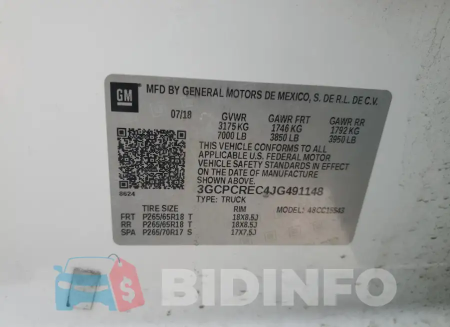 3GCPCREC4JG491148 Photo# 13