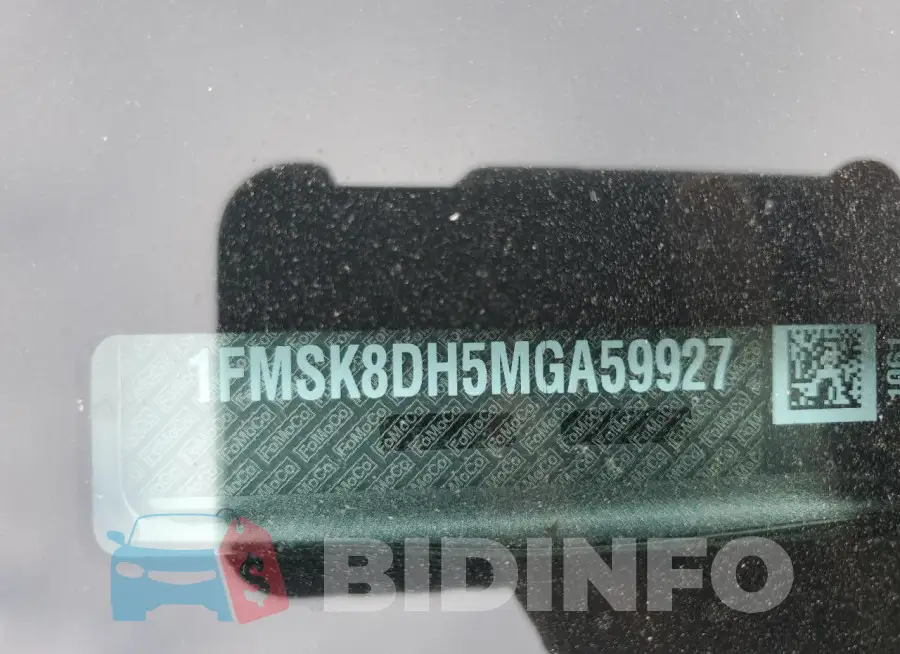 1FMSK8DH5MGA59927 Photo# 13