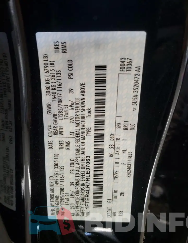 1FTER4LR7RLE07063 Photo# 12