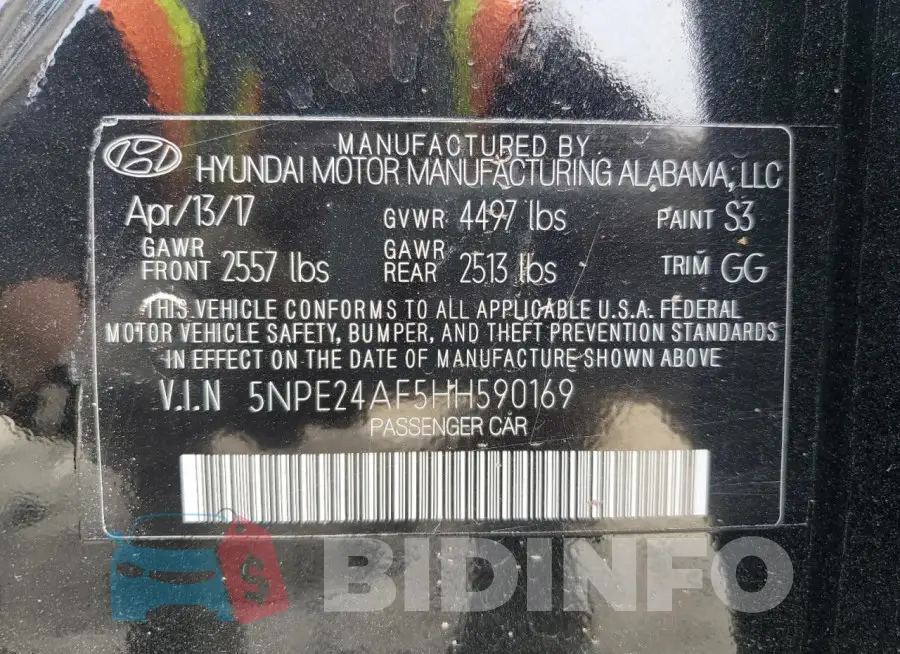 5NPE24AF5HH590169 Photo# 12
