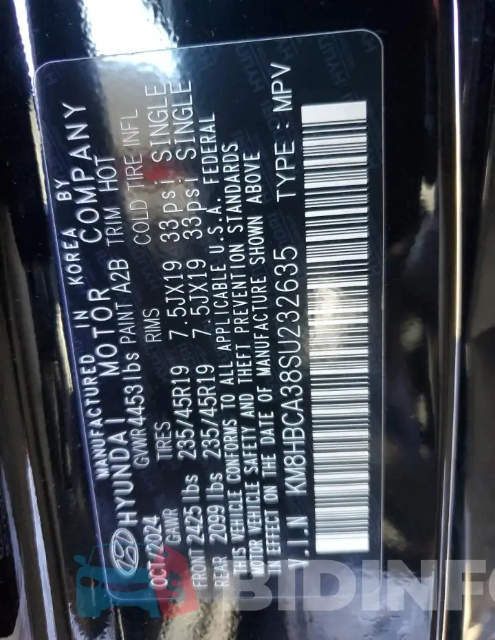 KM8HBCA38SU232635 Photo# 13