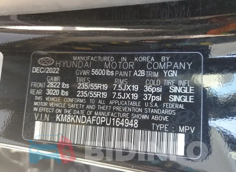 KM8KNDAF0PU164948 Photo# 13