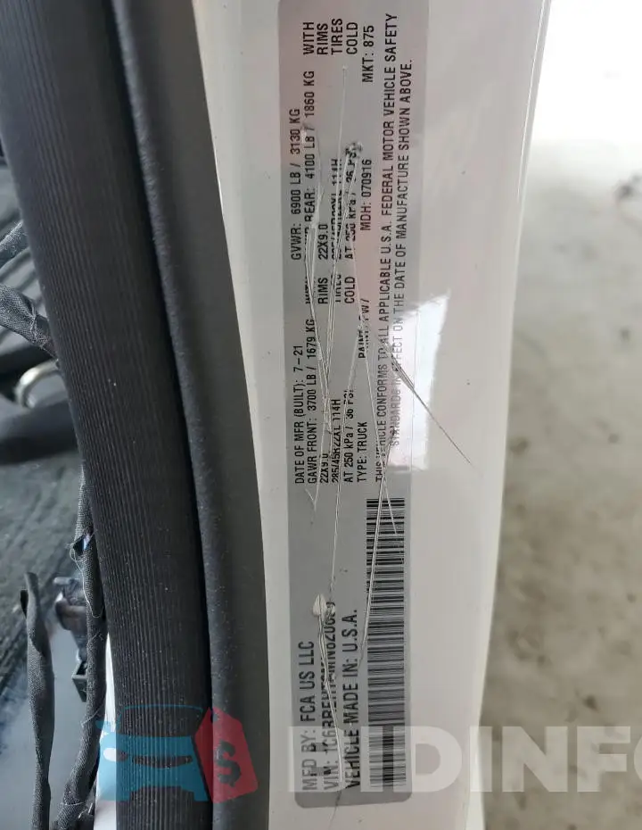 1C6RREHT6MN820656 Photo# 12