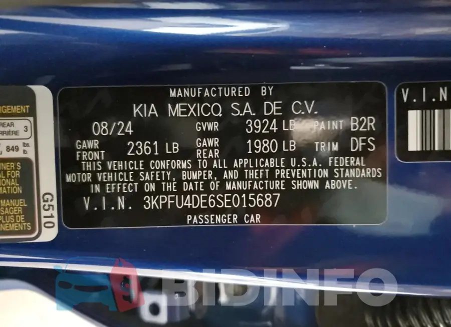 3KPFU4DE6SE015687 Photo# 12