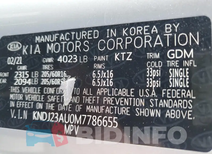KNDJ23AU0M7786655 Photo# 12