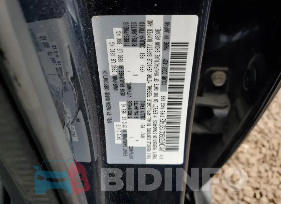 JM1DKFB79G0132743 Photo# 14