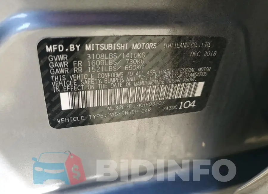 ML32F3FJ3KHF08207 Photo# 12