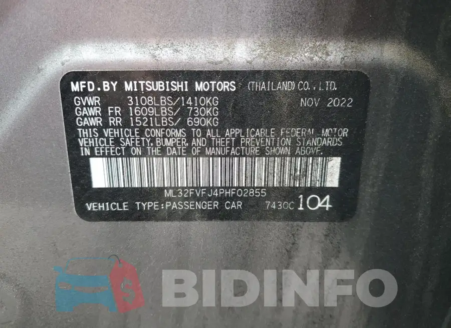 ML32FVFJ4PHF02855 Photo# 12