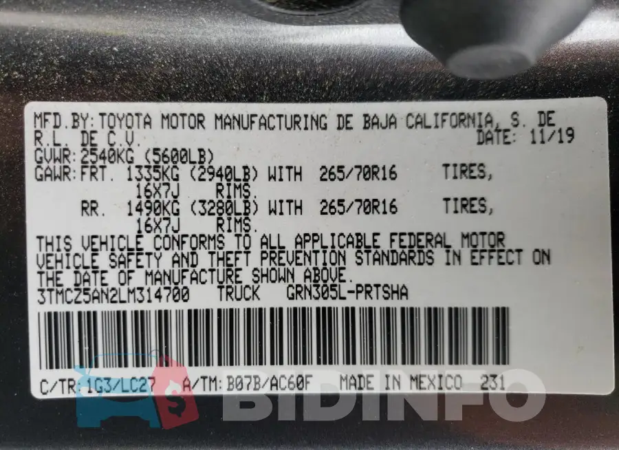 3TMCZ5AN2LM314700 Photo# 12