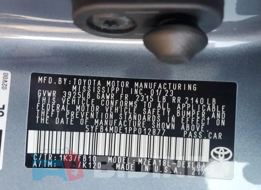 5YFB4MDE1PP012877 Photo# 12