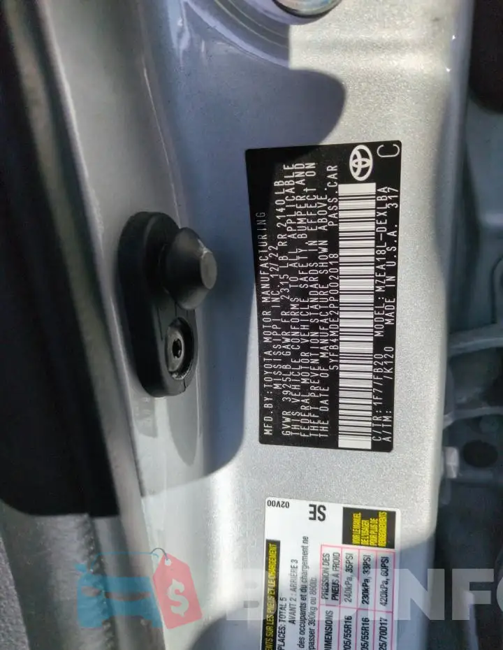 5YFB4MDE2PP002018 Photo# 12