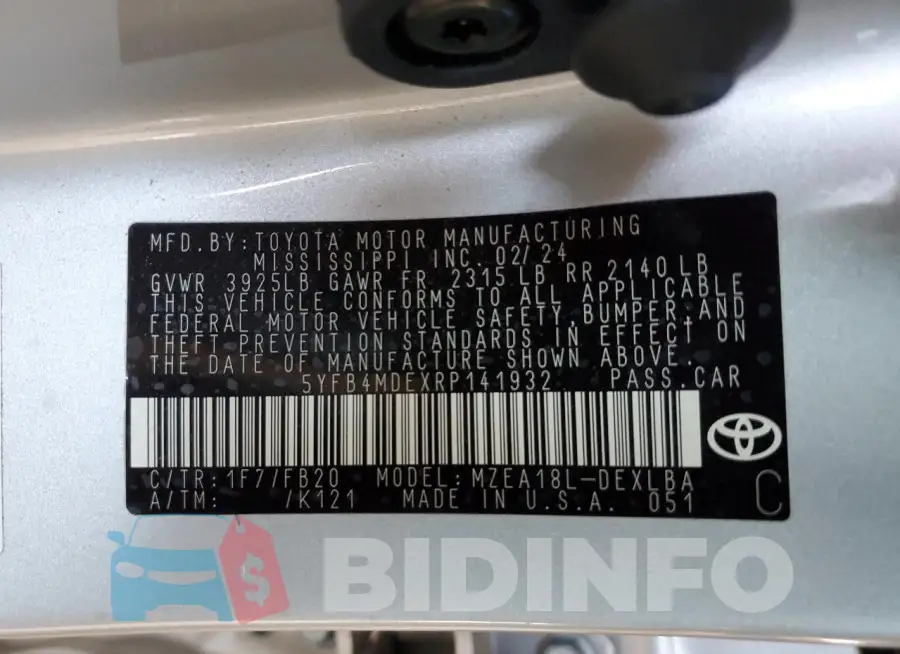 5YFB4MDEXRP141932 Photo# 12