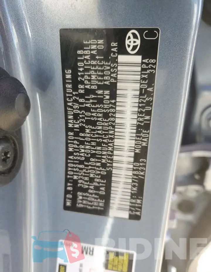 5YFEPMAEXNP282874 Photo# 12