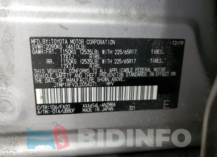 JTMP1RFV2LD054271 Photo# 12