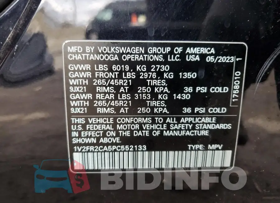 1V2FR2CA5PC552133 Photo# 14