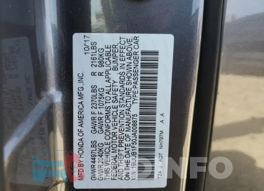 19UUB1F50JA008875 Photo# 12