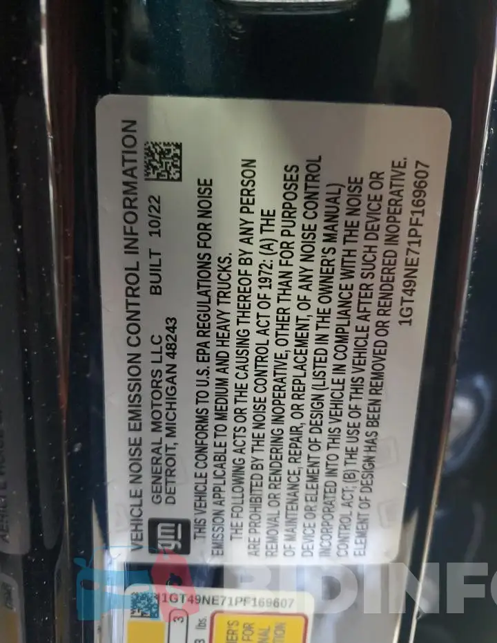 1GT49NE71PF169607 Photo# 12