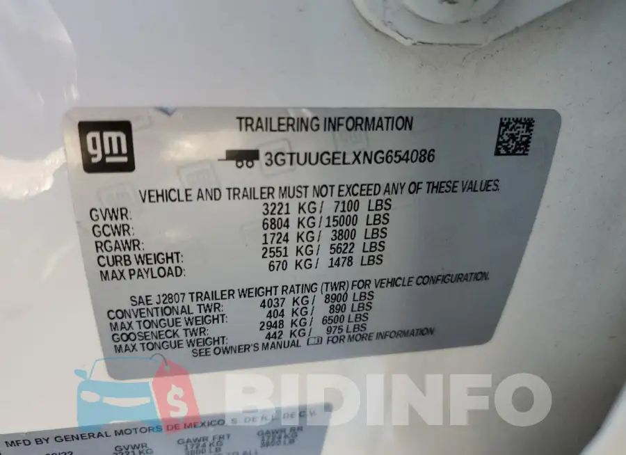 3GTUUGELXNG654086 Photo# 12