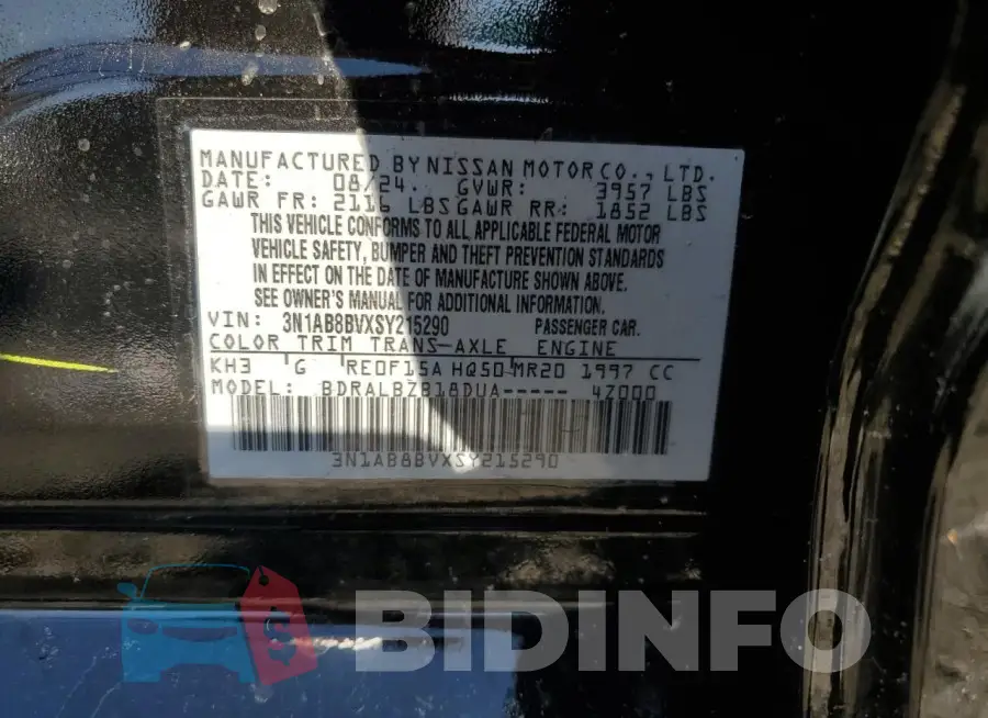 3N1AB8BVXSY215290 Photo# 12
