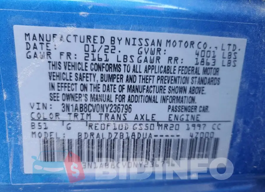 3N1AB8CV0NY236796 Photo# 12