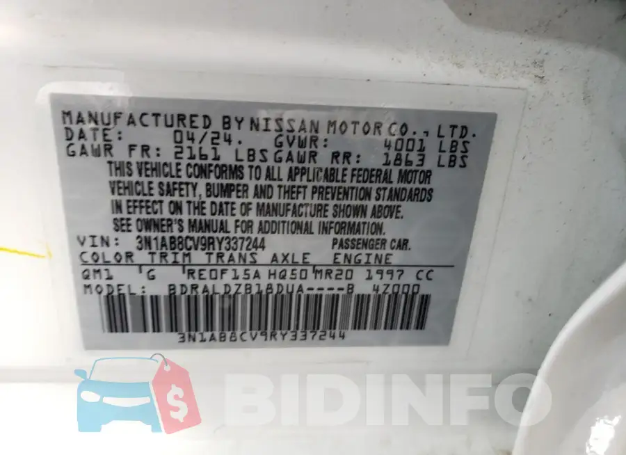 3N1AB8CV9RY337244 Photo# 12
