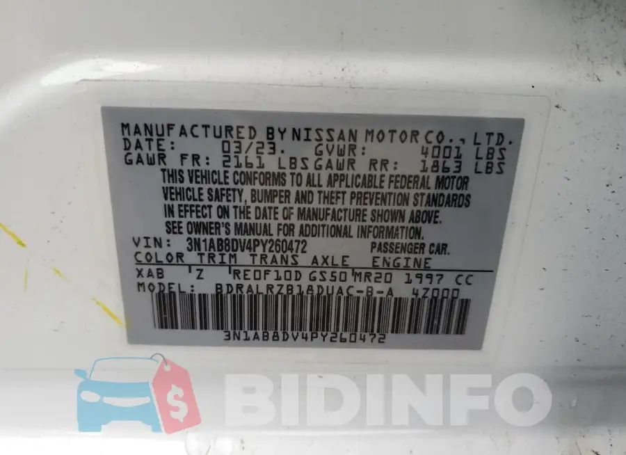 3N1AB8DV4PY260472 Photo# 12