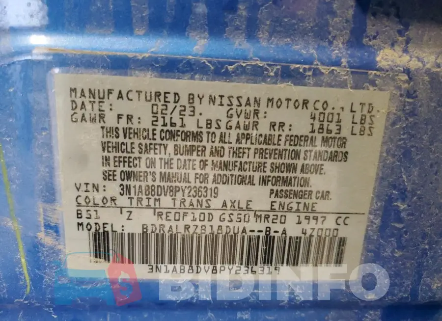 3N1AB8DV8PY236319 Photo# 12
