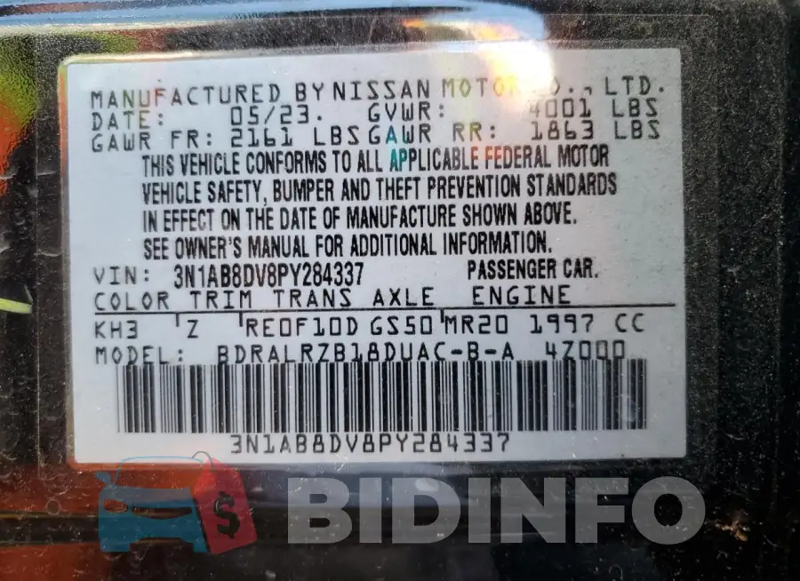 3N1AB8DV8PY284337 Photo# 12