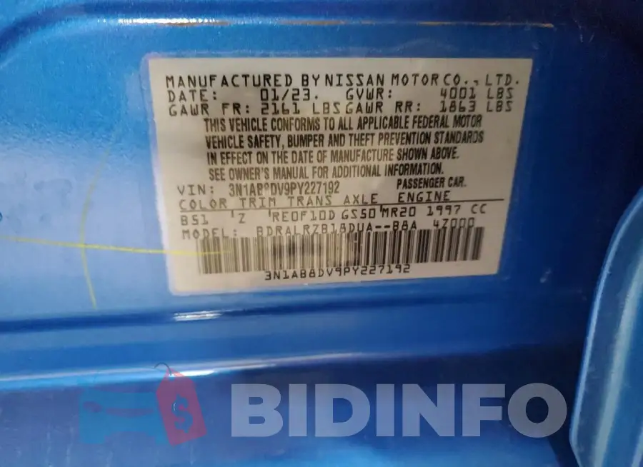 3N1AB8DV9PY227192 Photo# 12