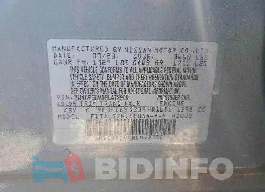 3N1CP5CV4RL472900 Photo# 14