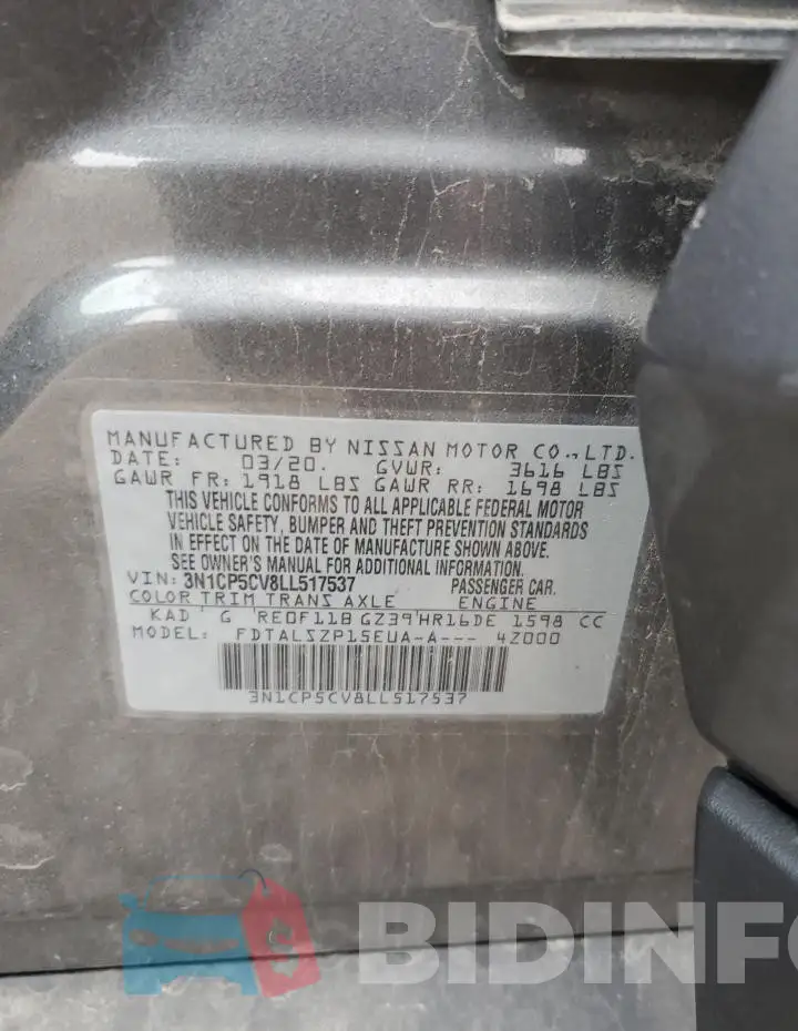 3N1CP5CV8LL517537 Photo# 13