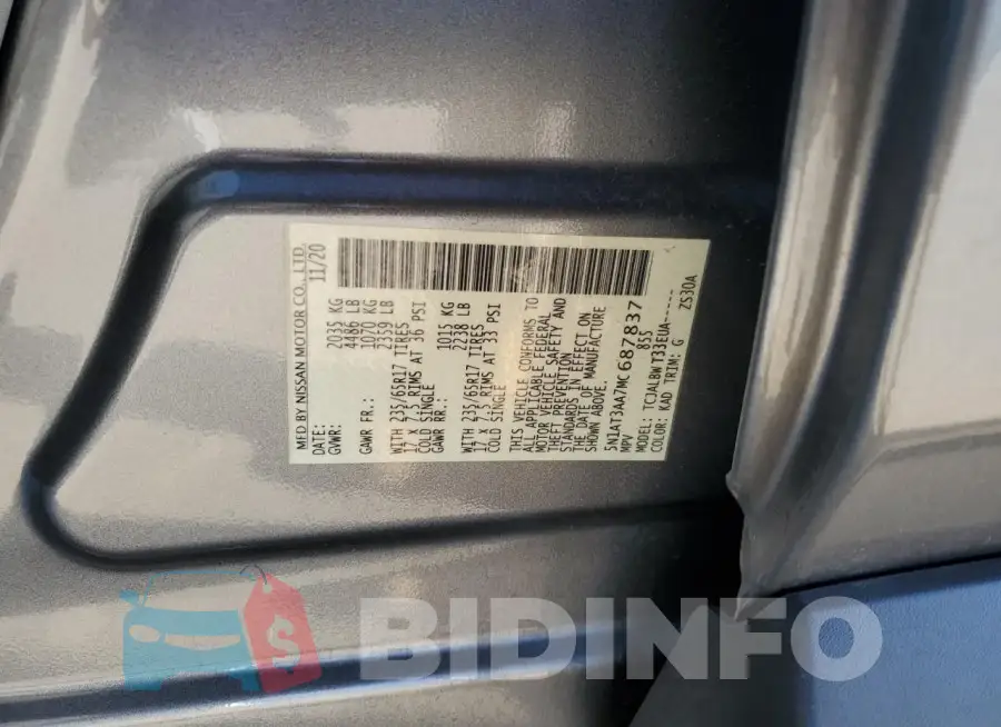 5N1AT3AA7MC687837 Photo# 13