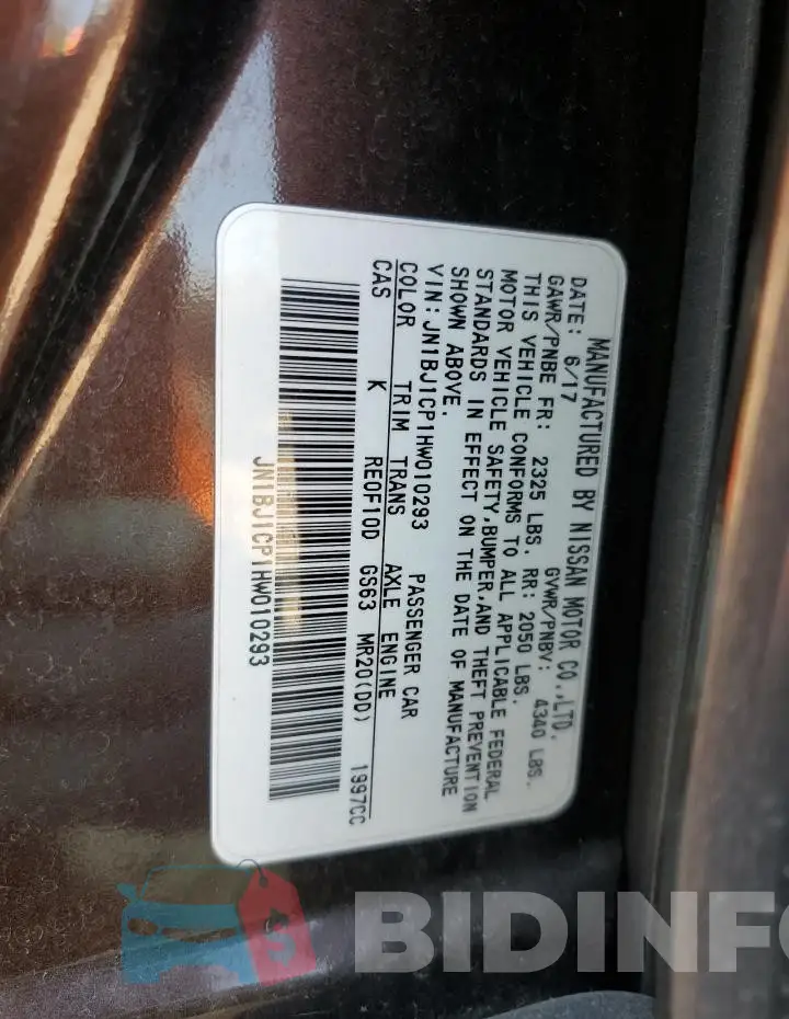 JN1BJ1CP1HW010293 Photo# 13