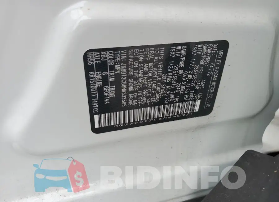 JN8BT3CB8NW333585 Photo# 13