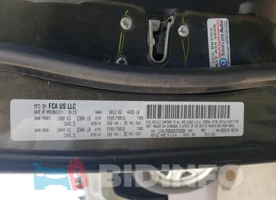 1C4NJPBB9GD576389 Photo# 12