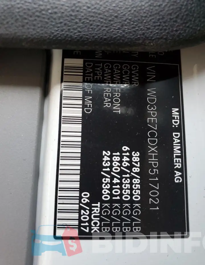 WD3PE7CDXHP517021 Photo# 12