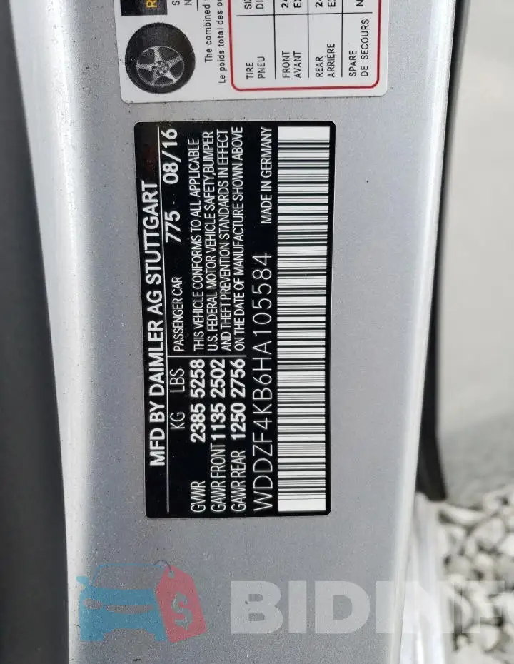WDDZF4KB6HA105584 Photo# 12