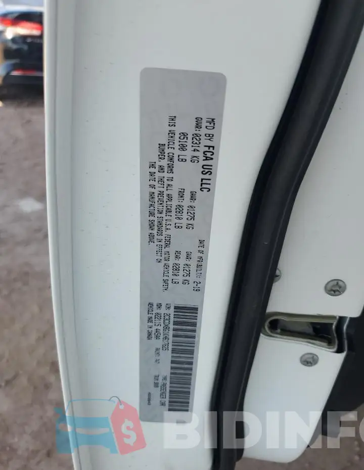 2C3CDXBG1KH617625 Photo# 12